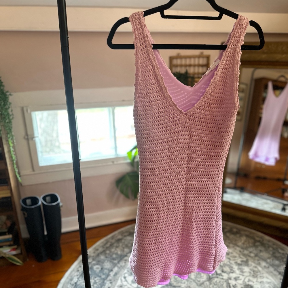 BB Dakota by Steve Madden Lilac/Purple Crochet Dress